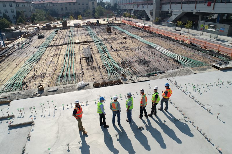 Engineering team delivering an industrial project